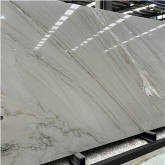 White Platino Quartzite Slabs, Wall Floor Tile