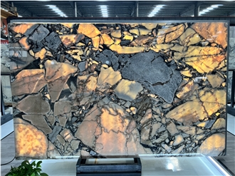 Bulgari Translucent Marble Slabs For Interior Design