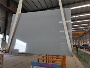 New Pure Grey Quartz Artificial Stone For Indoor Wall Tiles