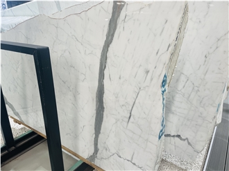 1X1 M Calacatta Carrara Marble Slab Tiles
