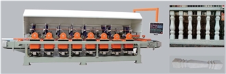 YSXP-800 8 Head Automatic Stone Straight Profiling Cutting And Polishing Machine