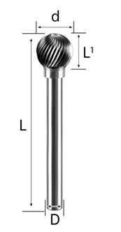 6Mm-Type D Carbide Burrs