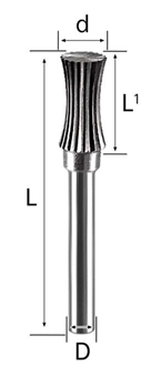 6Mm-Type U Carbide Burrs