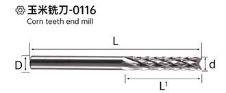 Corn Teeth End Mill