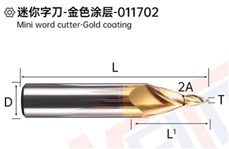 Mini Word Cutter-Gold Coating