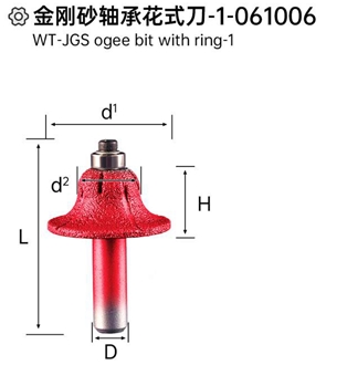 WT-JGS Ogee Bit With Ring-1