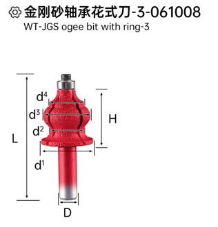 WT-JGS Ogee Bit With Ring-3