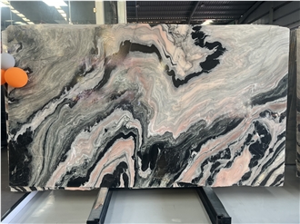 Panda Pink Marble Slabs
