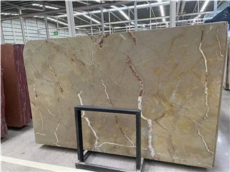 Spanish Gold Marble Slabs Polished For Hotels