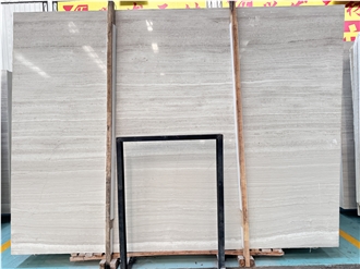 Timber White Wooden White Marble Slabs