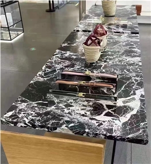 Luxury Black Marble Grande Antique Kitchen Bar Tops For Home