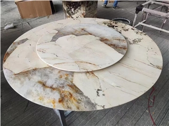 Luxury Granite Patagonia Lazy Susan Table Top For Restaurant