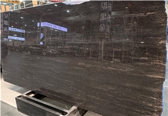 Brazil Black Via Lactea Granite Slabs