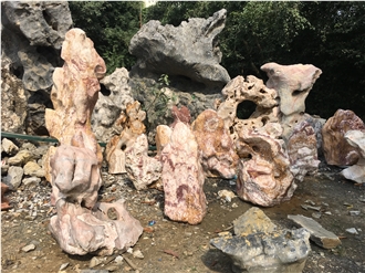 Landscape Stone Bored Wave Garden Design Product