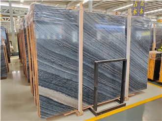 Black Wooden Marble Slabs