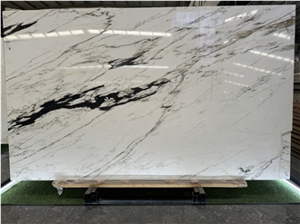 China Calacatta White Natural Marble For Floor Tile