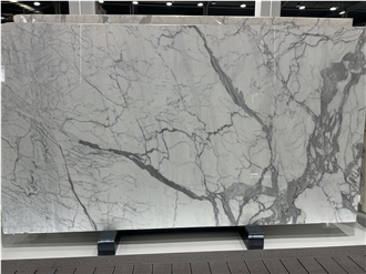 Italy Statuario Natural White Marble For Wall Slabs Tiles