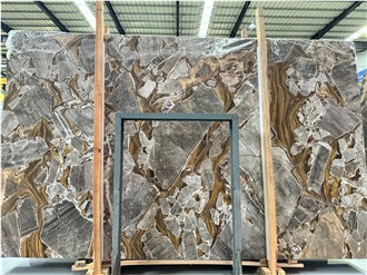 Turkish Golden Age Natural Marble With Golden Veins Tiles