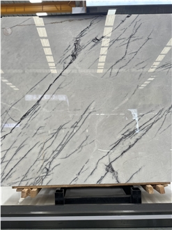 Turkish Lilac White Natural Marble Slabs, Bookmatch Tiles