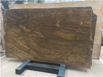 Exuberant Brown Quartzite Leather Surface Slabs