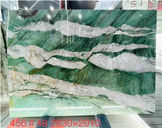 Brazil Fuchsite Crystal Quartzite Slabs Wall Tiles