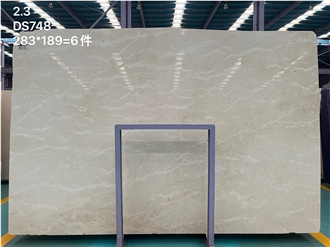 Polished Crema Marfil Marble Slabs