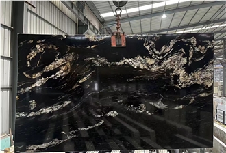 Luxury Stone Cosmic Gold Granite Marble Slabs For Wall Tile