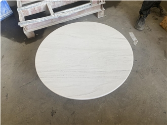 GOLDTOP Premium Sivec White Marble Table Tops