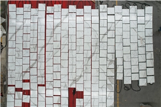 Hotel Project Calacatta White Marble Tiles For Floor Wall