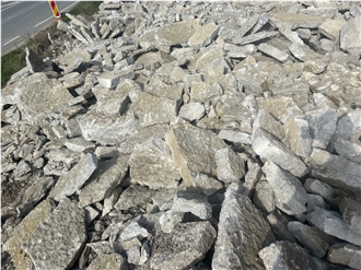 Pitched Limestone Boulders