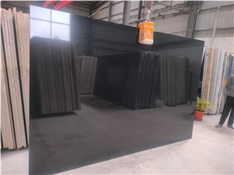 Absolute Black Granite Polished Slabs