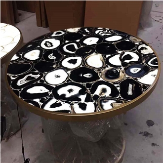 Agate Stone Round Cafe Table