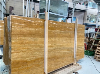 Gold Travertine Big Slabs