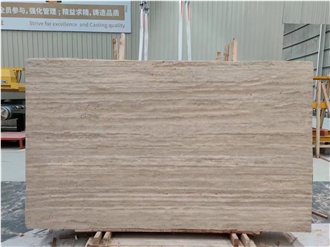 Light Beige Travertine Stone Slabs