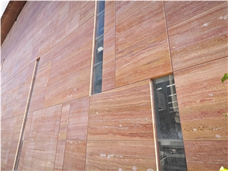 Red Travertine Wall Tiles