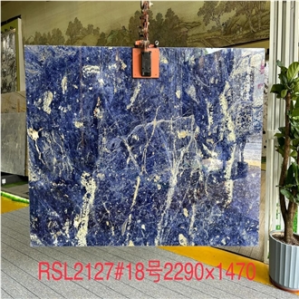 Bolivian Blue Sodalite Marble Slabs