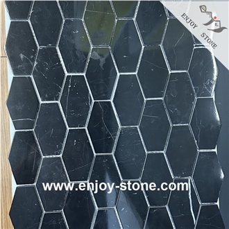 Black Marble Mosaic Tiles