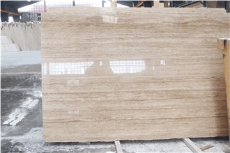 Light Beige Travertine Slabs, Tiles