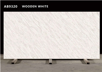 AB9320 WOODEN WHITE Quartz Slabs