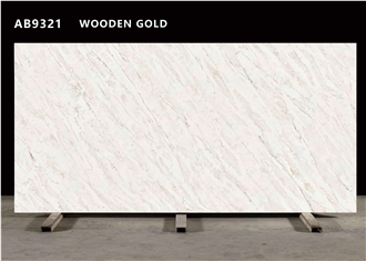 AB9321 WOODEN GOLD Quartz Slabs