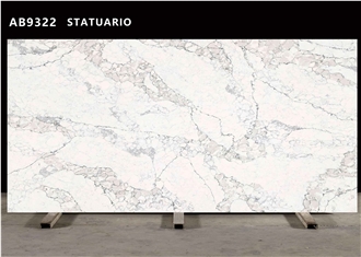 AB9322 STATUARIO Quartz Slabs