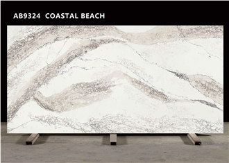 AB9324 COASTAL BEACH  Quartz Slabs