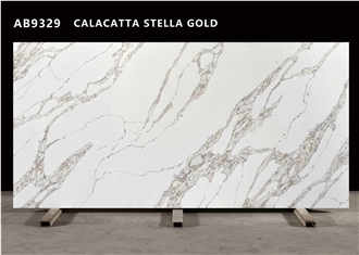 AB9329 CALACATTA STELLA GOLD Quartz Slabs