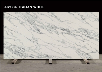 AB9334 ITALIAN WHITE Quartz Slabs