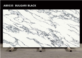 AB9335 BULGARI BLACK Quartz Slabs