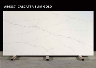 AB9337 CALACATTA SLIM GOLD  Quartz Slabs