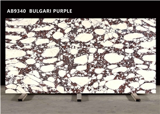 AB9340 BULGARI PURPLE Quartz Slabs