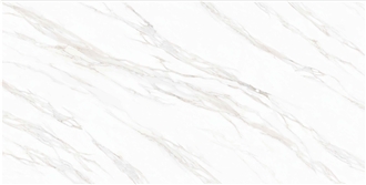 ST001T CALACATTA CHAMPAGNE Printed Quartz Slabs