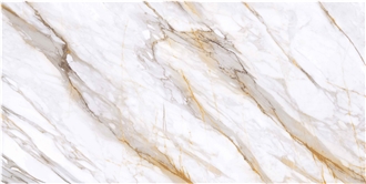 ST014T CALACATTA GOLD Printed Quartz Slabs