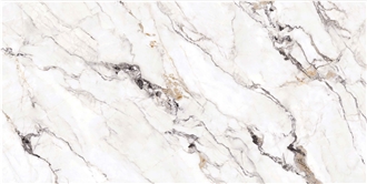 ST806T FENDI WHITE Printed Quartz Slabs